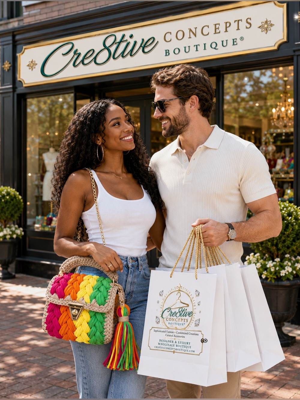 Rainbow Woven Crochet Handbag Tassel Crossbody Top Handle Purse/Clutch
